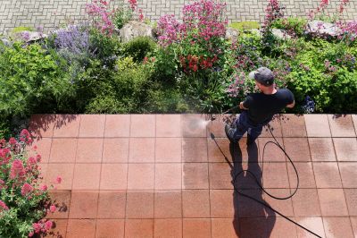 Patio surface cleaning